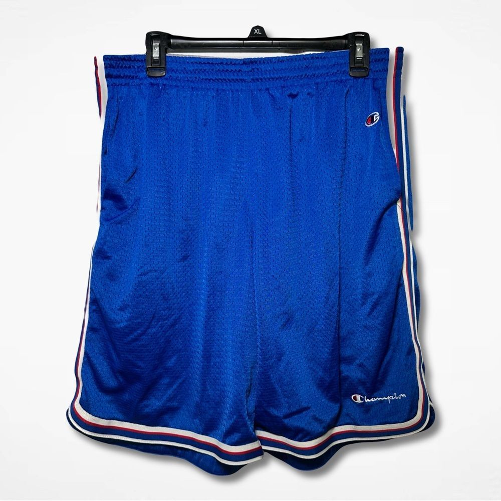 Retro Champion Athletic Blue Shorts XL